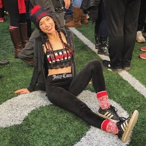 Juicy Couture Black Label Velour skinny tracksuit